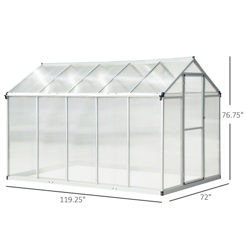 10 x 6.25 x 6.4ft Walk-In Cold Storage Greenhouse - Seasonal Overstock