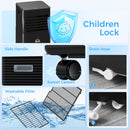 Air Conditioner, HOMCOM 10,000 BTU Portable Air Conditioner with Fan, Dehumidifier, Remote Control, 24-Hr Timer, Window Kit - Black - Seasonal Overstock