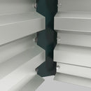 Set of 2 Raised Garden Planter Boxes 43" X 20" Galvanized Steel - 12in Deep - Green