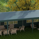 Canopy Tents, 10' x 29' Green Party Canopy Tent with 5 Wall Panels - Seasonal Overstock