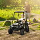 Ride-On Cars, 2-Seater 24V Electric Ride On UTV Car for Kids w/ Parental Remote and Sun Roof - Black - Seasonal Overstock