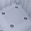 Planters, 31.5" x 15.75" Raised 2-Box Planter Flower Bed - Grey - Seasonal Overstock