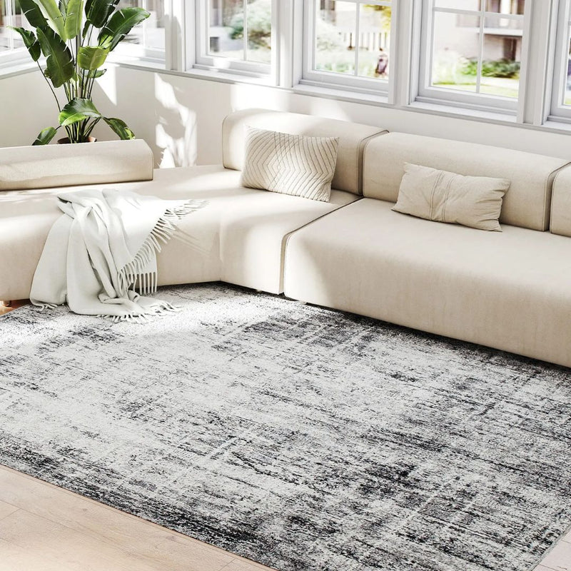 Area Rugs, Metro Skyline Modern Abstract Washable Area Rug by Sahara Design - Seasonal Overstock