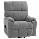 Lift Chairs, Benson Springs Lift Assist Recliner Chair with Remote - Grey Microfibre - Seasonal Overstock