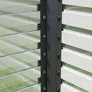 5' x 3' Raised Garden Planter Box Galvanized Steel - 24in Deep - Dark Grey