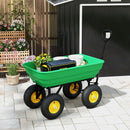 Gardening Accessories, Garden Dump Cart with 75L Tipping Bin, 10in Pneumatic Tires - Holds up to 440 lbs - Seasonal Overstock