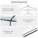 10' X 20' White Party Tent Gazebo with 6 Removeable Side Wall and 2 Door Panels