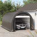 10' x 16' Heavy Duty Portable Shed Carport for Car, Boat, ATV, Motorcycle Storage - Grey