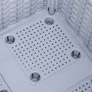 Planters, 31.5" x 31.5" Raised 4-Box Planter Flower Bed - Grey - Seasonal Overstock