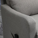Recliner Chair, Fynn Grey Electric Powered Lift Assist Recliner Sleeper Chair - Seasonal Overstock