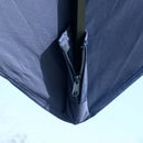 Patio Umbrellas, 10' x 10' Square Offset Cantilever Patio Umbrella with 4 Adjustable Angles and 360 Rotation - Blue - Seasonal Overstock