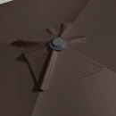 Patio Umbrellas, 10' x 10' Square Offset Cantilever Patio Umbrella with 4 Adjustable Angles and 360 Rotation - Coffee Brown - Seasonal Overstock