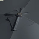 Patio Umbrellas, 10' x 10' Square Offset Cantilever Patio Umbrella with 4 Adjustable Angles and 360 Rotation - Dark Grey - Seasonal Overstock