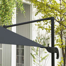 Patio Umbrellas, 10' x 10' Square Offset Cantilever Patio Umbrella with 4 Adjustable Angles and 360 Rotation - Dark Grey - Seasonal Overstock