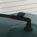 Patio Umbrellas, 10ft Outdoor Offset Cantilever Patio Umbrella with Solar LED Lights - Green - Seasonal Overstock