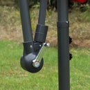 Patio Umbrellas, 10ft Outdoor Offset Cantilever Patio Umbrella with Solar LED Lights - Red - Seasonal Overstock