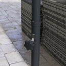 Patio Umbrellas, 10ft Cantilever Patio Umbrella Offset Aluminum Pole with 360° Rotation, Tilt and Crank Open - Grey - Seasonal Overstock