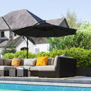 Patio Umbrellas, 10' Deluxe Cantilever Patio Umbrella - Black - Seasonal Overstock