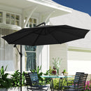Patio Umbrellas, 10' Deluxe Cantilever Patio Umbrella - Black - Seasonal Overstock
