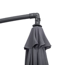 Patio Umbrellas, 10' Deluxe Cantilever Patio Umbrella - Dark Grey - Seasonal Overstock