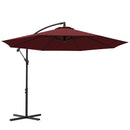 Patio Umbrellas, 10' Deluxe Cantilever Patio Umbrella - Wine Red - Seasonal Overstock