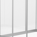 8' x 6' Walk-In Aluminum Frame Greenhouse with Polycarbonate Panels, Swing Door - Silver