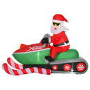 Christmas Decorations, Inflatable Santa on a Snowmobile 5.2ft Tall with LED Lights for Indoor Outdoor Christmas Display - Seasonal Overstock