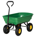 Gardening Accessories, Garden Dump Cart with 75L Tipping Bin, 10in Pneumatic Tires - Holds up to 440 lbs - Seasonal Overstock