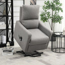 Recliner Chair, Fynn Grey Electric Powered Lift Assist Recliner Sleeper Chair - Seasonal Overstock