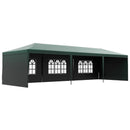 Canopy Tents, 10' x 29' Green Party Canopy Tent with 5 Wall Panels - Seasonal Overstock