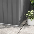 Storage Sheds, 11' x 9' Large Garden Storage Shed with Dual Sliding Doors - Grey - Seasonal Overstock