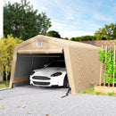 11 x 20 ft Heavy Duty Portable Garage, Outdoor Car Storage Shed, Beige