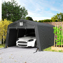 11 x 20 ft Heavy Duty Portable Garage, Outdoor Car Storage Shed, Dark Grey