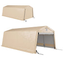 11 x 20 ft Heavy Duty Portable Garage, Outdoor Car Storage Shed, Beige