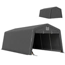 11 x 20 ft Heavy Duty Portable Garage, Outdoor Car Storage Shed, Dark Grey