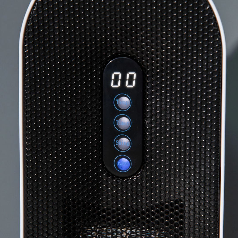 Oscillating Ceramic Space Heater Tower with Remote Control 24H Timer 1500W / 1000W