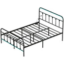 Beds, Luma Full Size Metal Platform Bedframe with LED Lights, Charging Station and Underbed Storage - Black (Copy) - Seasonal Overstock