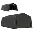 12 x 20 ft Heavy Duty Portable Garage for Outdoor Car Storage. Black