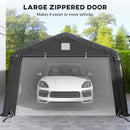 12 x 20 ft Heavy Duty Portable Garage for Outdoor Car Storage. Black