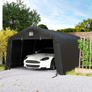 12 x 20 ft Heavy Duty Portable Garage for Outdoor Car Storage. Black