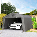 12 x 20 ft Heavy Duty Portable Garage for Outdoor Car Storage. Light Grey