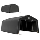 12 x 20 ft Heavy Duty Portable Garage for Outdoor Car Storage. Black