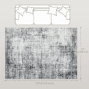 Area Rugs, Metro Skyline Modern Abstract Washable Area Rug by Sahara Design - Seasonal Overstock