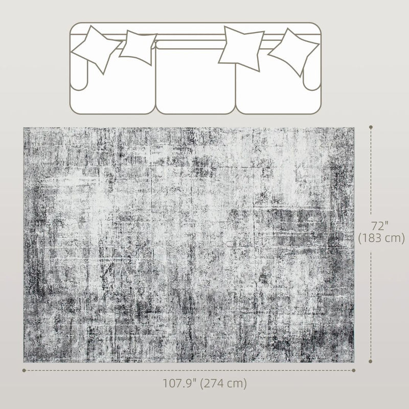 Area Rugs, Metro Skyline Modern Abstract Washable Area Rug by Sahara Design - Seasonal Overstock