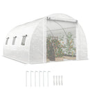 13' x 10' Walk-in Tunnel Greenhouse Portable and Easy to Move - White
