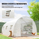 13' x 10' Walk-in Tunnel Greenhouse Portable and Easy to Move - White