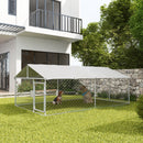 Dog Kennels, 13' x 7.5' x 5' Outdoor Dog Kennel Run with Waterproof Canopy - Seasonal Overstock