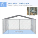 Dog Kennel, 13' x 13' x 7.5' Large Dog House Kennel Pen with Canopy Shade - Seasonal Overstock