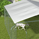 Dog Kennel, 13' x 13' x 7.5' Large Dog House Kennel Pen with Canopy Shade - Seasonal Overstock