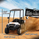 Ride-On Cars, 2-Seater 24V Electric Ride On UTV Car for Kids w/ Parental Remote and Sun Roof - White - Seasonal Overstock